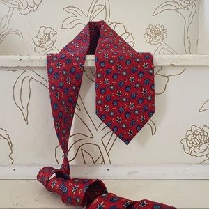 Christian Dior Monsieur 100% Silk Geometric Bead Pattern Surreal Neck Tie